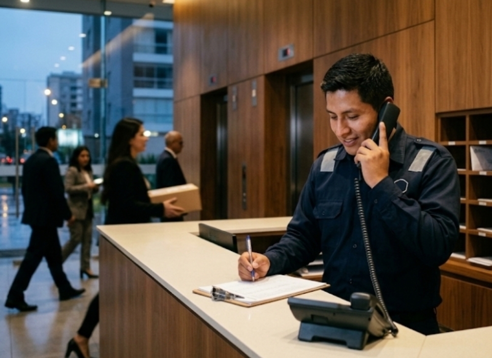 Conserje de Seguridad para Edificio Empresarial Exclusivo